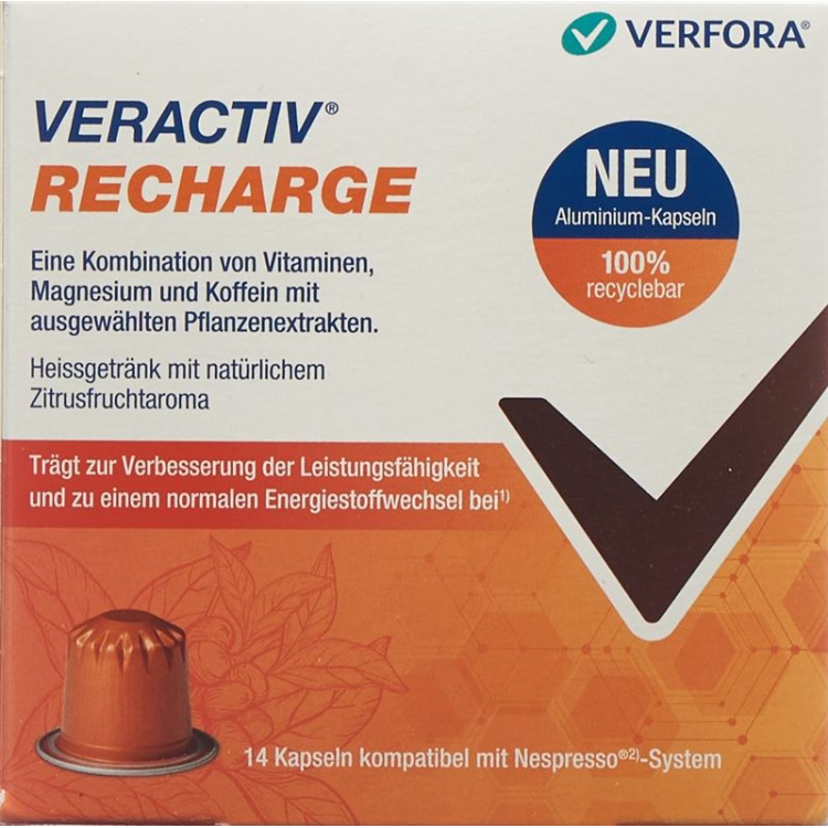 VERACTIV Nạp tiền máy pha cà phê Kapseln Alu