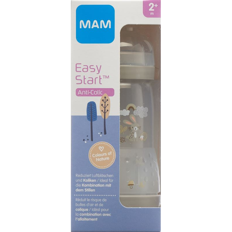 MAM Easy Start Anti-Colic Flasche 260ml 2+m 男女通用