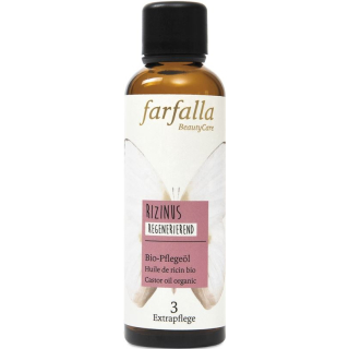 farfalla organic care oil castor oil regenerating 75 ml