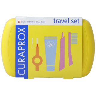 Curaprox travel set yellow