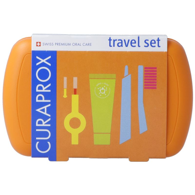 Conjunto de viagem CURAPROX laranja