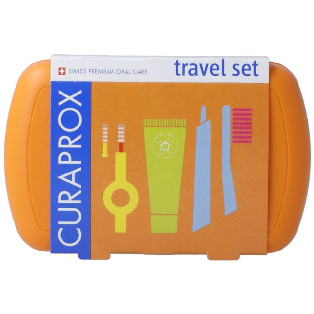 Cestovná súprava CURAPROX oranžová