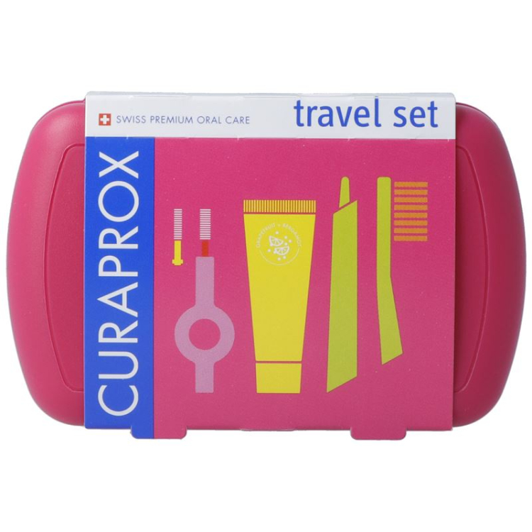 Set da viaggio Curaprox magenta