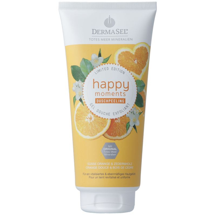 DermaSel Duschpeeling happy moments deutsch/französisch Limited Edition Tb 200 ml