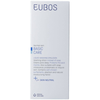 Eubos soap liquid unscented blue bottle 200 ml