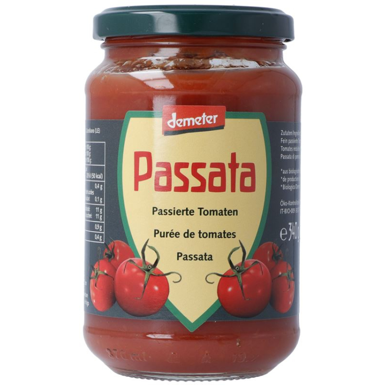 VANADIS tomat pastası Passata Demeter banka 340 q