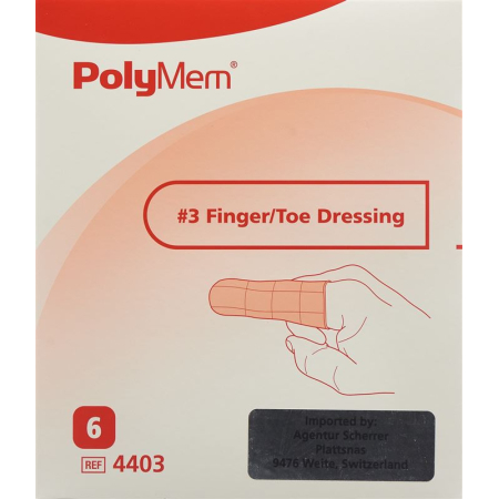 PolyMem finger/ toe bandage L No.3 6 pcs