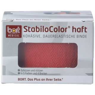 BORT STABILO COLOR bandage 4cmx5m cohésif rouge