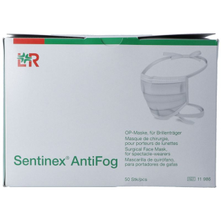Sentinex surgical masks anti-fog 50 pcs