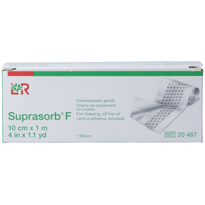 SUPRASORB F Folien Verband 10cmx1m зарарсыздандырылған