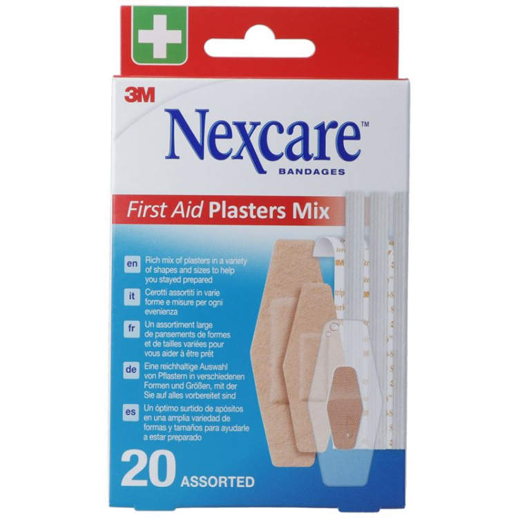 3M NEXCARE Førstehjelp Pflasters Mix ass