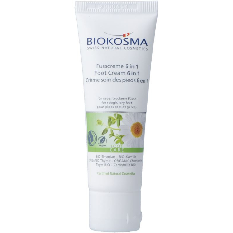 Biokosma Fusscreme 6 in 1 Mini-size Tb 20 ml