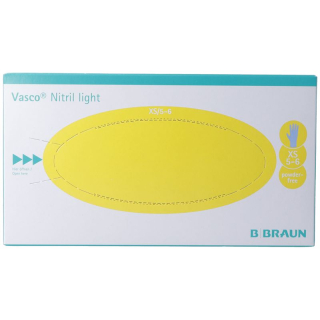 Rękawiczki diagnostyczne Vasco Nitril Light XS, bez lateksu, 100 szt