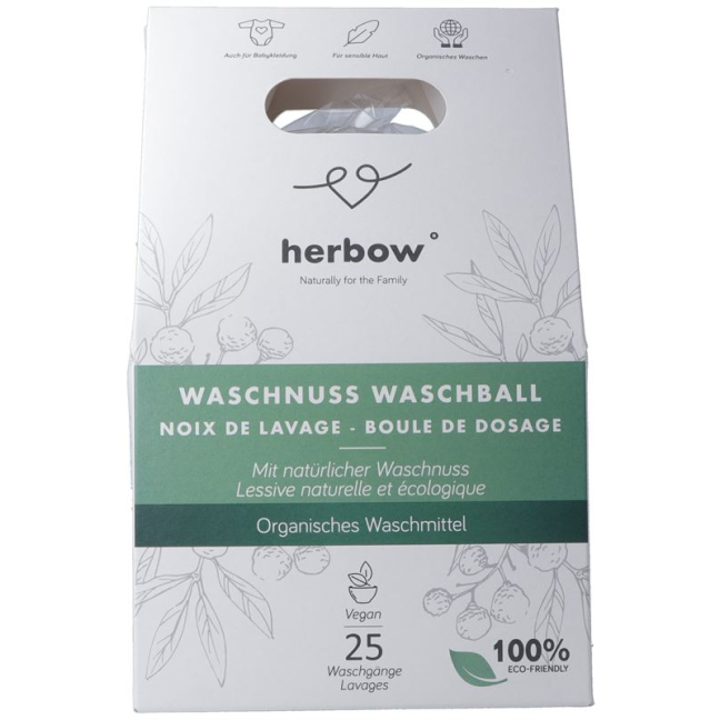 HERBOW Waschnuss Waschball 100٪ natürlich