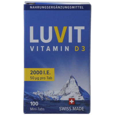 LUVIT Vitamín D3 Mini-tabs 2000 IE