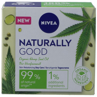 NIVEA Naturally Good day cream organic hemp