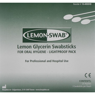 LEMON-SWAB Tampone di cotone alla glicerina limone