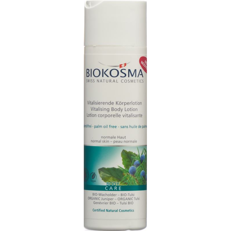 Biokosma Vitalisierende Körperlotion BIO-Wacholder and BIO-Tulsi Fl 200 מ"ל