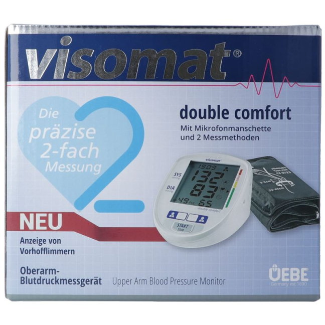 Visomat Doble comodidad monitor de presión arterial micrófono manguito EE. UU.