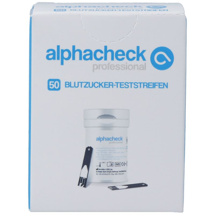 ALPHCHECK מקצועי Blutzucker Teststr