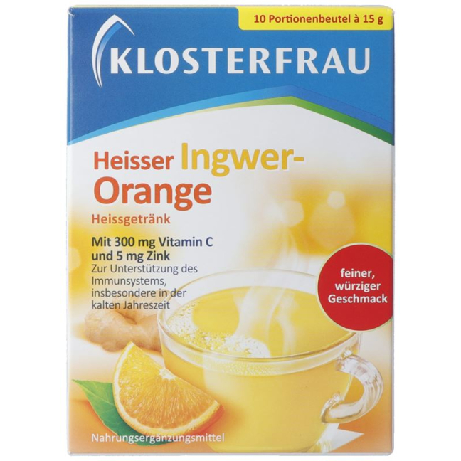 Klosterfrau Heissgetränk Heisser Ingwer-Orange 10 Btl 15 g