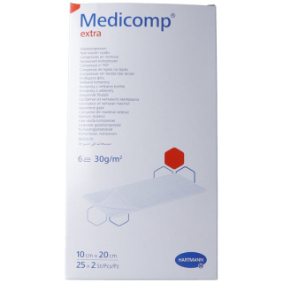 Medicomp Extra 6 fach S30 10x20cm steriilne 25 x 2 Stk