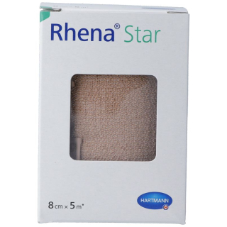 Rhena Star Elastische Binden 8cmx5m hautfarbig