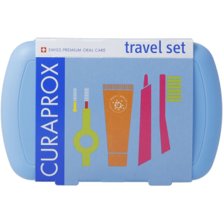 CURAPROX travel set blue