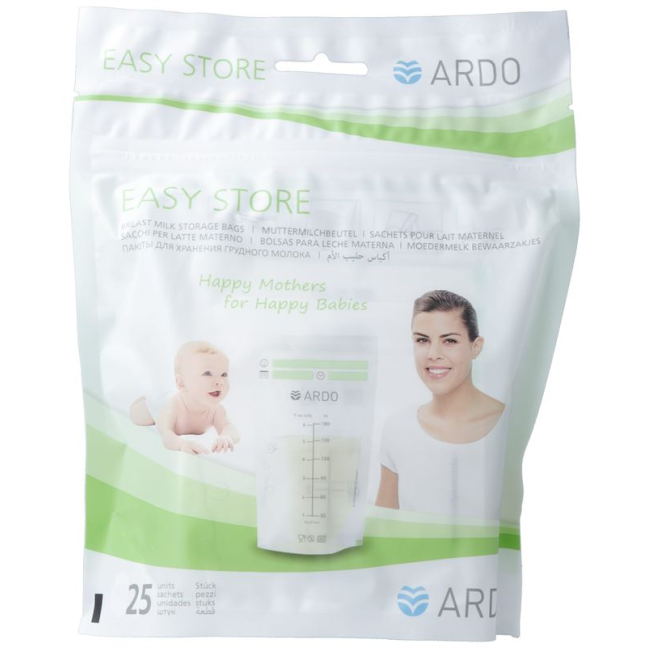 ARDO EASY STORE Breast Milk Bags 25pcs