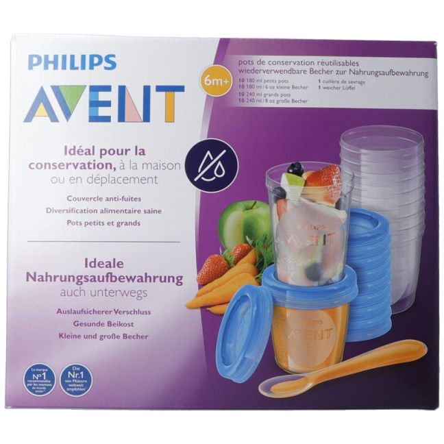 Avent Philips systém skladování dětské stravy