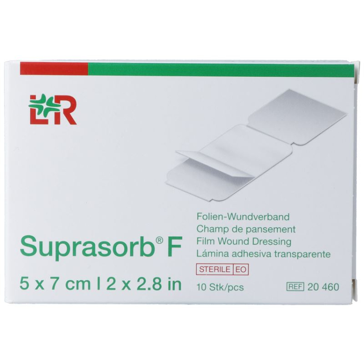 Suprasorb F филм превръзка за рани 7х5см стерилна 10 бр