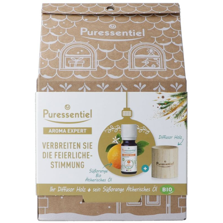 Puressentiel Diffusor Holz Box フランス語/ドイツ語