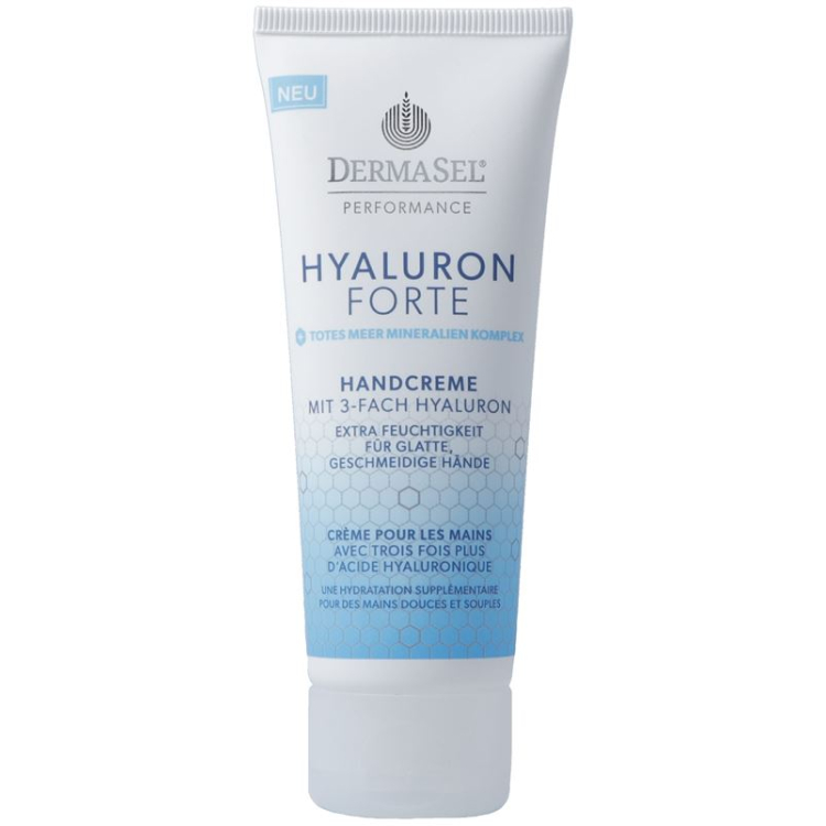 DermaSel Performance kätekreem Hyaluron forte deutsch/französisch Tb 75 ml