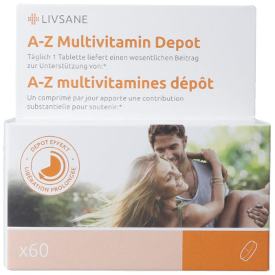 Livsane a-z multivitamin depot tablets ch גרסה 60 stk