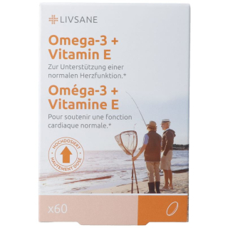 Livsane omega-3 + vitamin e kaps ch verzija 60 stk