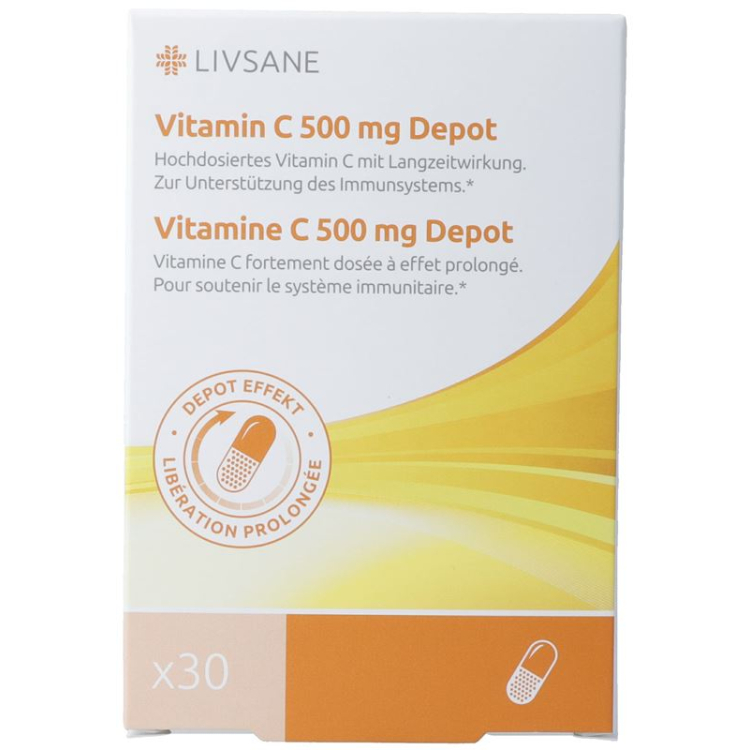 Livsane Витамин C Depot Kaps 500 mg CH Версия 30 Stk