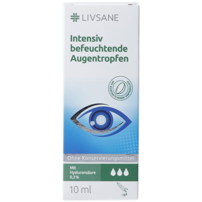 Livsane intensively moisturizes eye drops