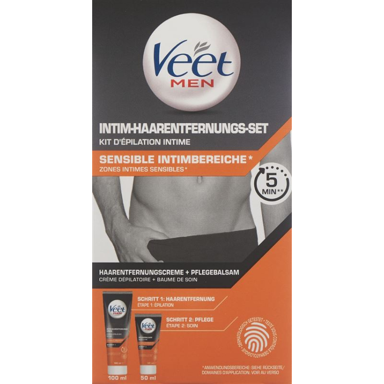 KİŞİ ÜÇÜN VEET Intim-Haarentfernungs-Set