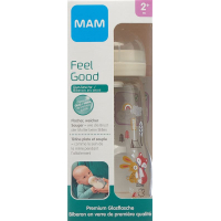 MAM Feel Good Glasflasche 260ml 2+ Monate Unisexe