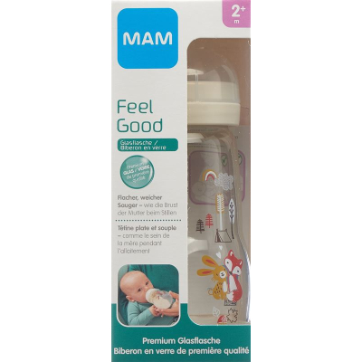 Mam feel good glasflasche 260ml 2+ monate unisex