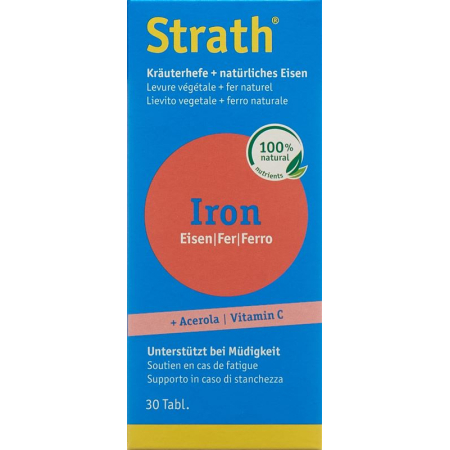 STRATH Raud natürl Eisen+Kräuterhefe Tabl