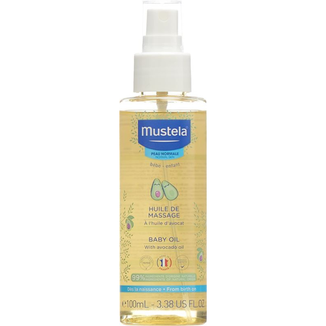 Mustela Öl normale Haut Fl 100 ml - Hydrating Oil for Baby's Skin