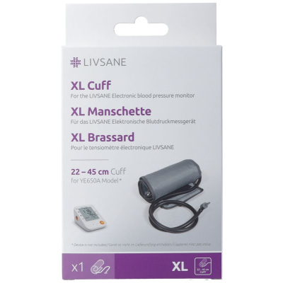 Livsane Manschette XL 22-45 cm su Blutdruckmessgerät YE650A