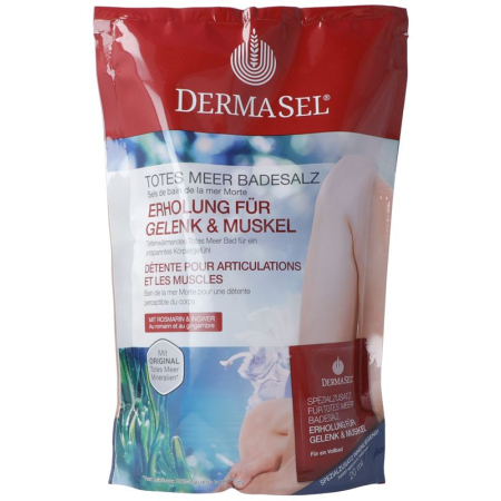 DERMASEL Badesalz Gelenk Muskel D/F - Natural Bath Salt for Muscle and Joint Pain Relief