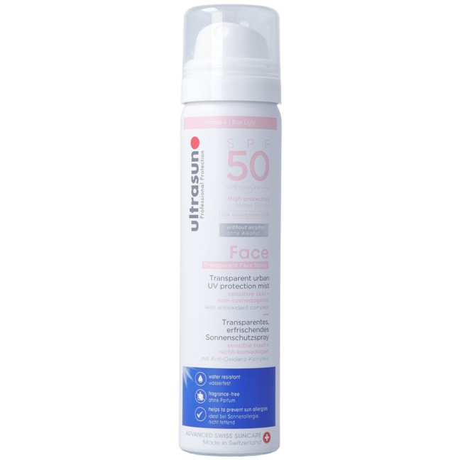 ULTRASUN arc- és fejbőr UV-védő köd SPF50