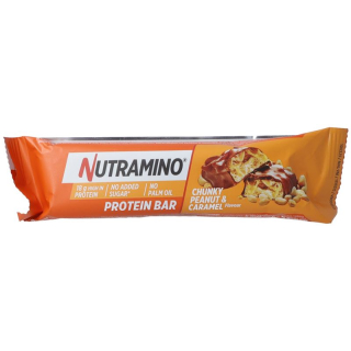 NUTRAMINO Proteinbar Chunky Cacahuete Y Caramelo 55 g
