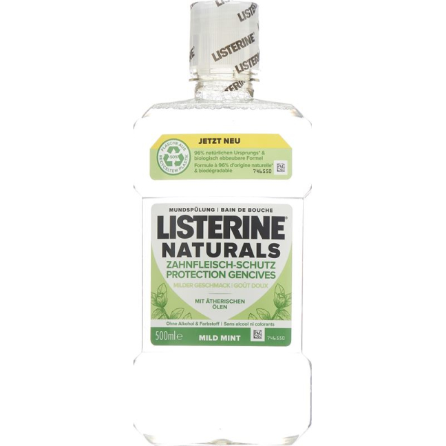 Listerine Naturals ღრძილების დამცავი ბოთლი 500 მლ
