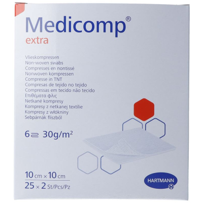 MEDICOMP Extra 6 fach S30 10x10cm zn