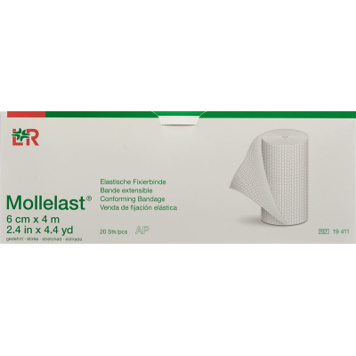 Mollelast Elastische Fixierbinde 6cmx4m 바이스 20 Stk