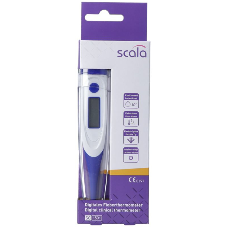 scala Digitalni termometer SC 1501 prilagodljiv Spitze 10 sekund modra